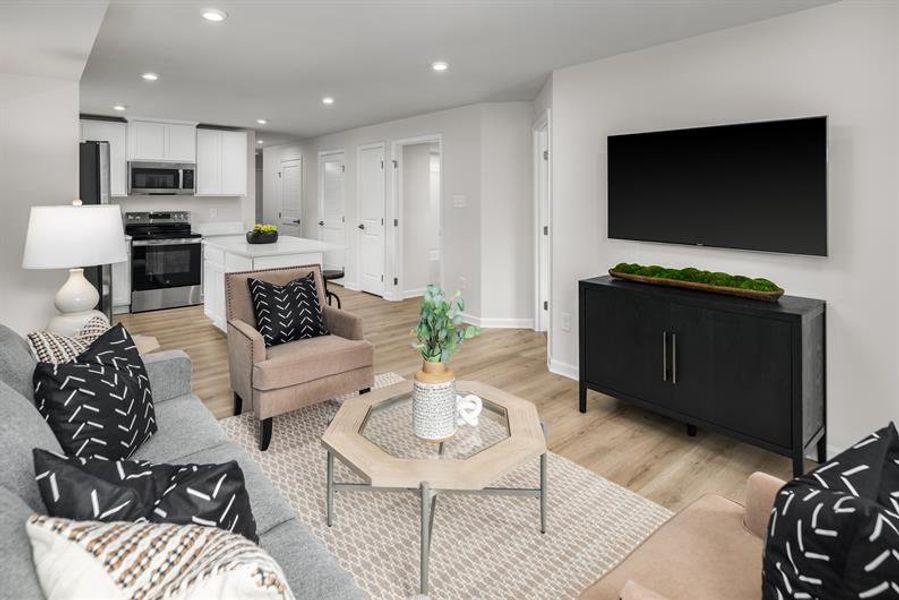 Furnished interior view inside a new home in Highland Park Condos, White House (Image 5).