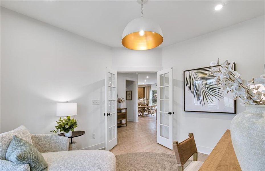 Furnished interior view inside a new home in Hunters Creek, Flowery Branch (Image 3).