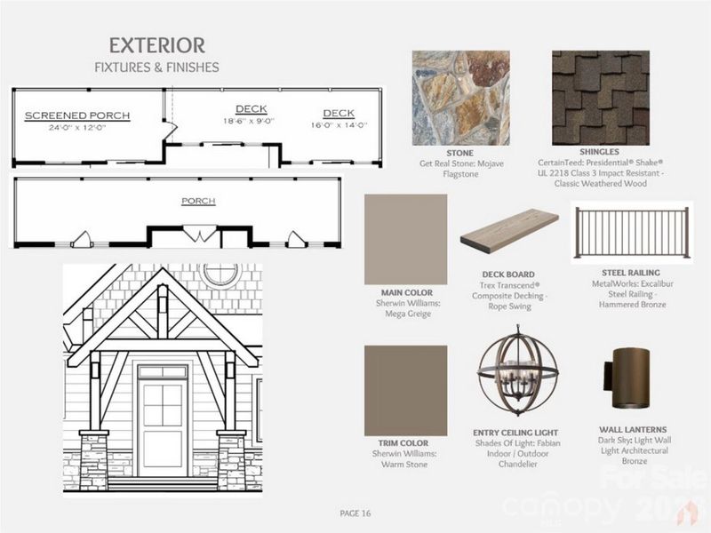 Sample of building materials used in homes in , Mill Spring (Image 13).