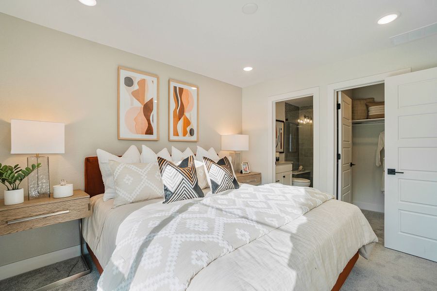 Furnished interior view inside a new home in The Hub at Virginia Village, Denver (Image 17).