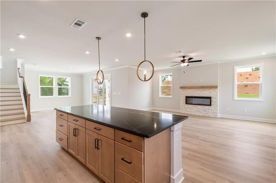 Furnished interior view inside a new home in Tiberon Woods, Cumming (Image 12).