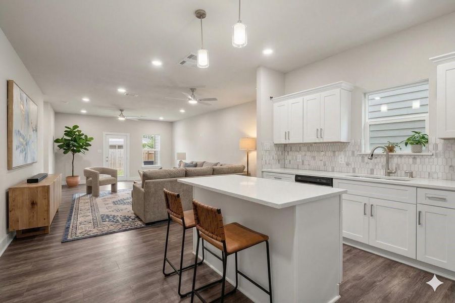 Furnished interior view inside a new home in , Houston (Image 12). Furnished interior view inside a new home in , Houston (Image 12).