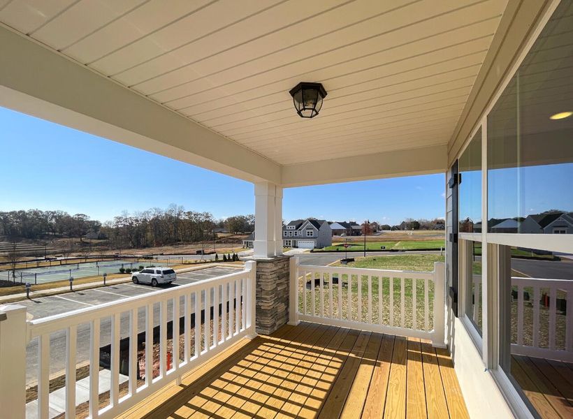 Exterior details and patio area of a home in Founders Club, Moore (Image 2).