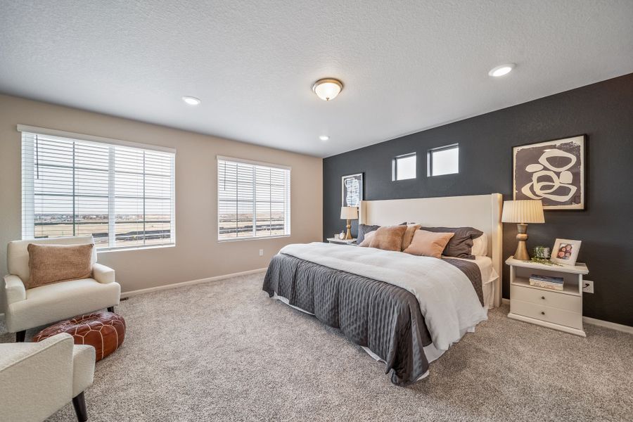 Furnished interior view inside a new home in Reunion, Commerce City (Image 13).