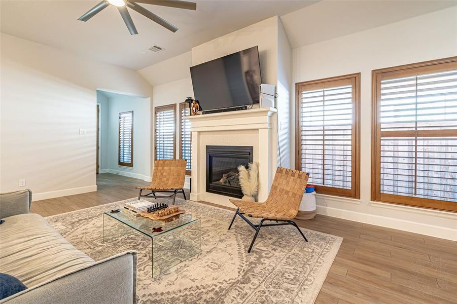 Furnished interior view inside a new home in Walsh Townhomes, Aledo (Image 9).