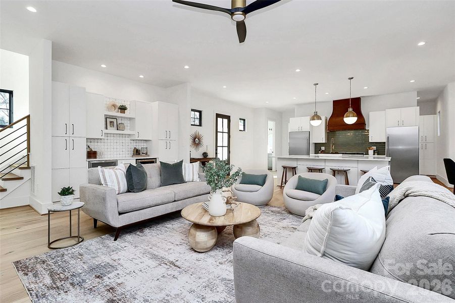 Furnished interior view inside a new home in , Charlotte (Image 6).