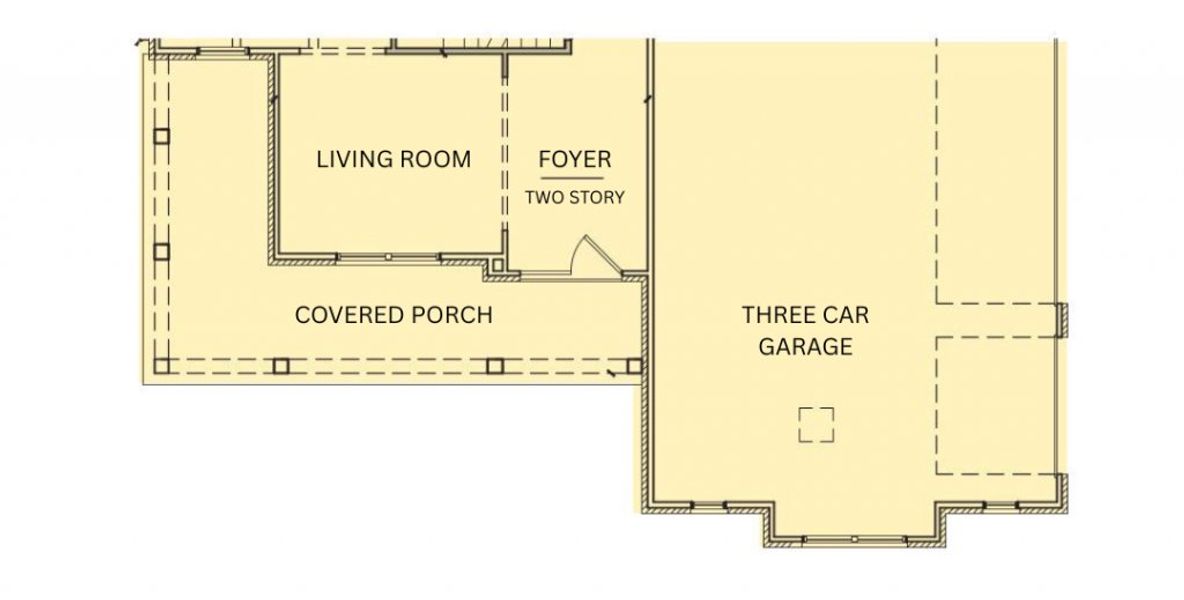 2D floor plan layout for the Cleveland by Kerley Family Homes in The Estates at Hurricane Pointe, Douglasville, GA (Image 5).