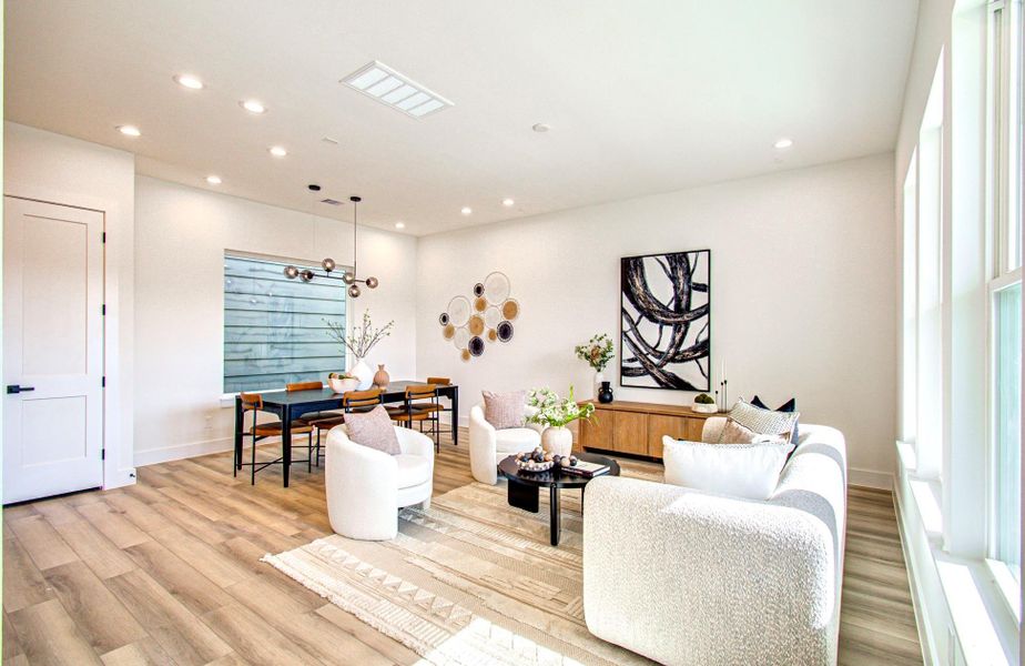 Furnished interior view inside a new home in , Houston (Image 8).