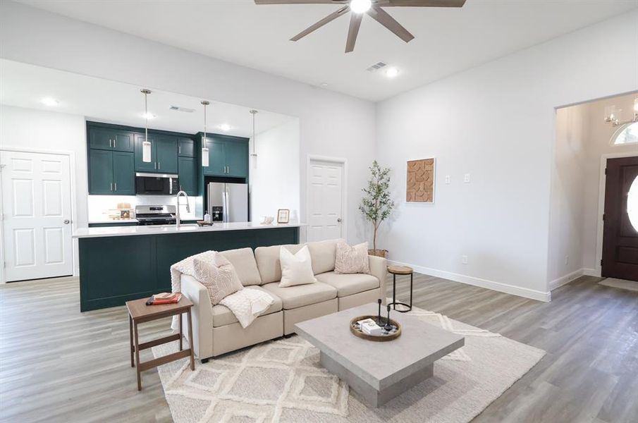 Furnished interior view inside a new home in , Weatherford (Image 16). Furnished interior view inside a new home in , Weatherford (Image 16).