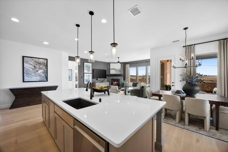 Furnished interior view inside a new home in Brookshire at Legacy Hills, Celina (Image 16).