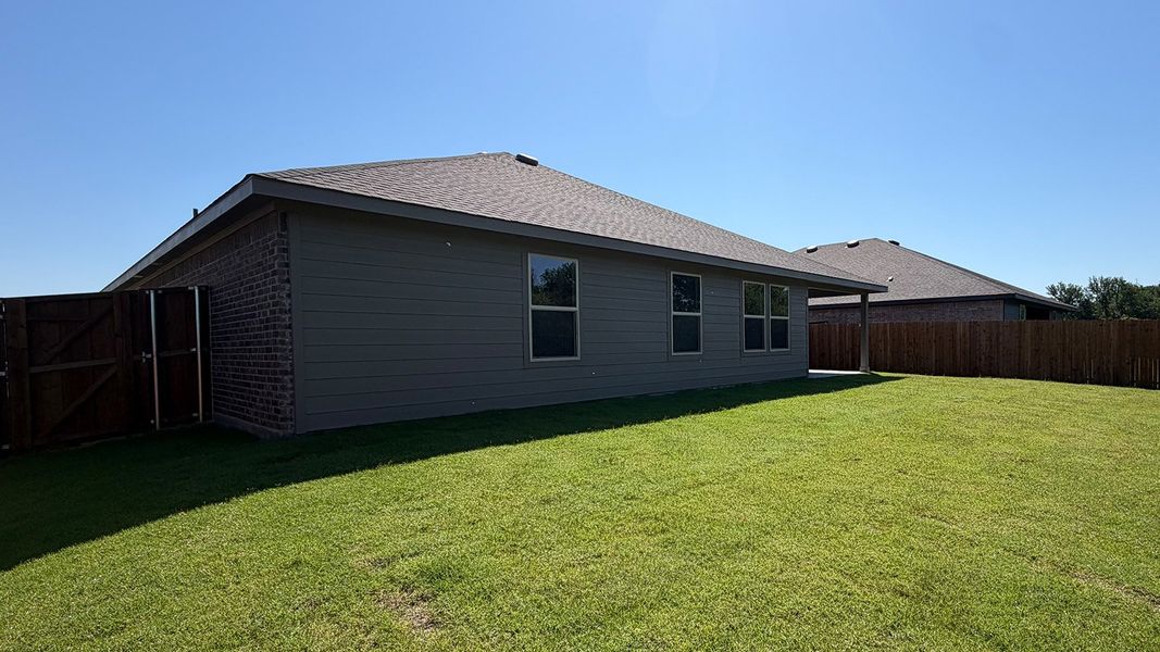 Exterior details and patio area of a home in Northspur, Terrell (Image 3). Exterior details and patio area of a home in Northspur, Terrell (Image 3).