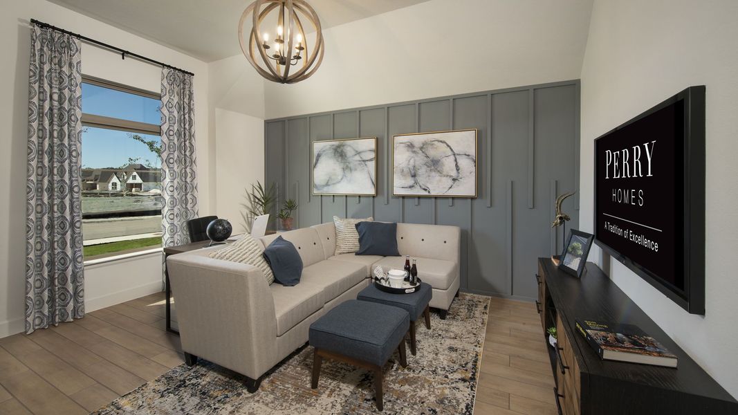 Furnished interior view inside a new home in Two Step Farm, Montgomery (Image 36).