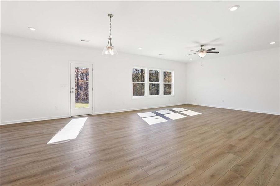 Spacious, unfurnished interior of a new home in Arbors at Richland Creek, Buford (Image 16). Spacious, unfurnished interior of a new home in Arbors at Richland Creek, Buford (Image 16).