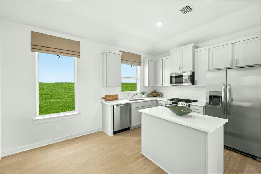 Representative furnished interior of a home built from the Bluebonnet by Scott Felder Homes in Mayfair, New Braunfels (Image 13). Representative furnished interior of a home built from the Bluebonnet by Scott Felder Homes in Mayfair, New Braunfels (Image 13).