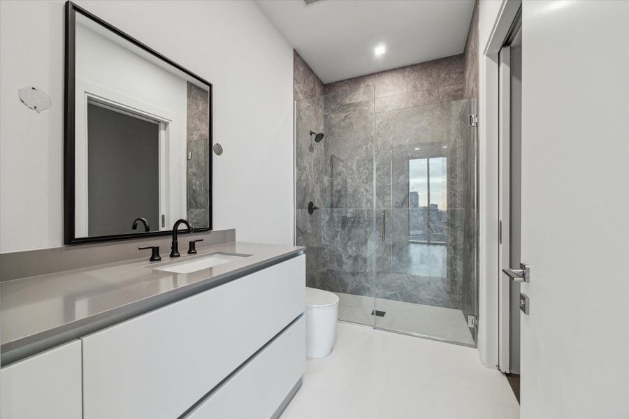 Furnished interior view inside a new home in Residences At The Allen, Houston (Image 15). Furnished interior view inside a new home in Residences At The Allen, Houston (Image 15).