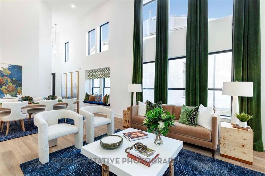 Furnished interior view inside a new home in Aster Park: 40ft. lots, McKinney (Image 12).