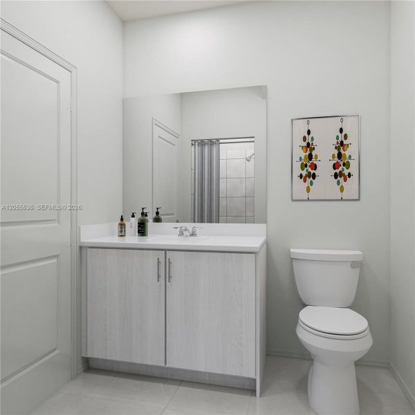 Furnished interior view inside a new home in Acacia Groves, Miami (Image 2).