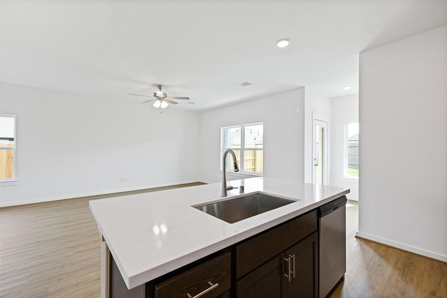 Furnished interior view inside a new home in Sunterra, Katy (Image 7).