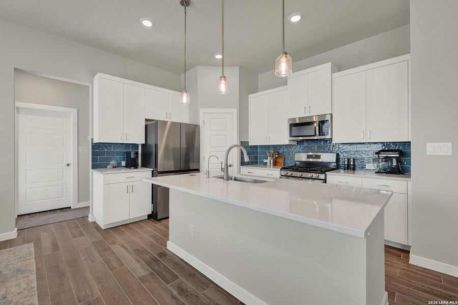 Furnished interior view inside a new home in August Fields, New Braunfels (Image 15).