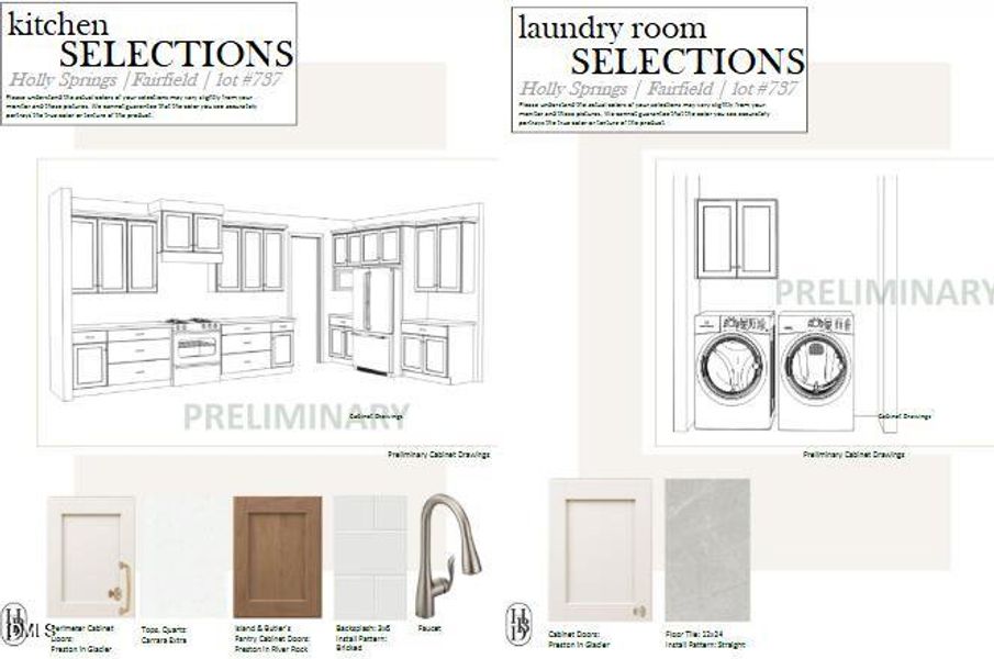 Kitchen and Laundry Room Selections