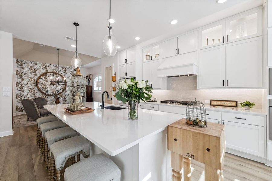 Furnished interior view inside a new home in Pine Trails, Tomball (Image 20). Furnished interior view inside a new home in Pine Trails, Tomball (Image 20).