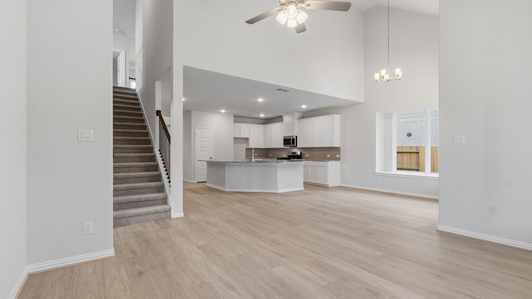 Furnished interior view inside a new home in The Woodlands Hills, Willis (Image 15).