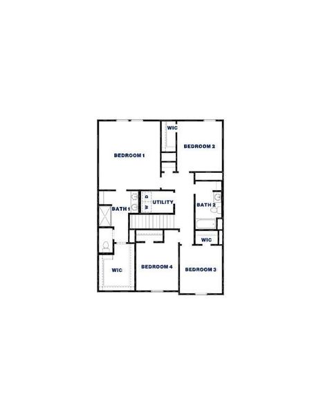 2D floor plan layout of this home in Lake Conroe Cove, Willis, TX (Image 3).