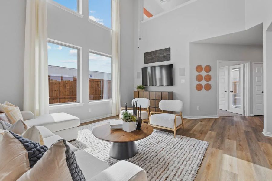 Representative furnished interior of a home built from the San Francisco by Chesmar Homes in Avondale, Fate (Image 4).