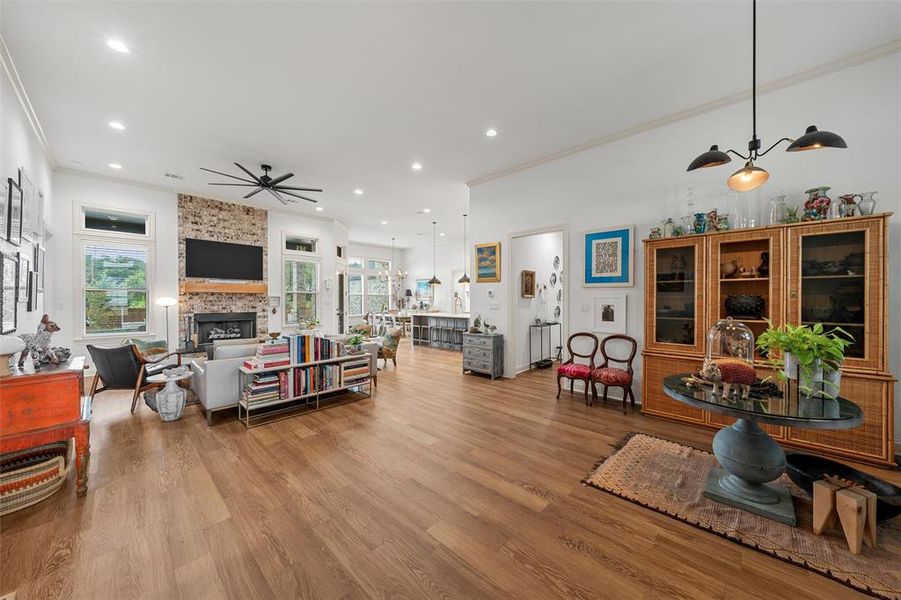 Furnished interior view inside a new home in , Woodway (Image 9).