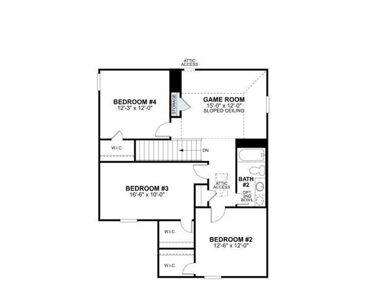 2D floor plan layout of this home in Pinewood at Grand Texas, New Caney, TX (Image 3). 2D floor plan layout of this home in Pinewood at Grand Texas, New Caney, TX (Image 3).