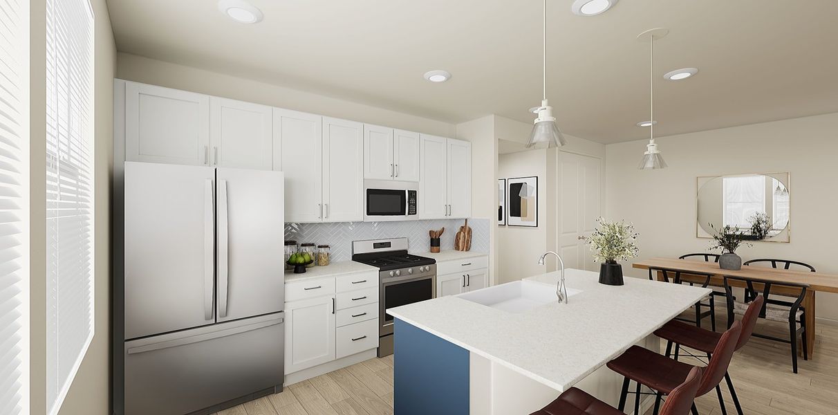 Representative furnished interior of a home built from the 1 by Tri Pointe Homes in Sugar Mill Village, Longmont (Image 31).