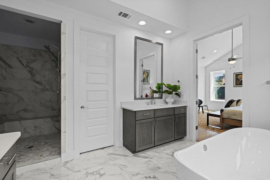 Furnished interior view inside a new home in Agave, Austin (Image 33).