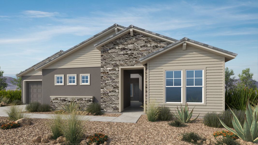 Representative exterior photo of a completed home built from the Adair by Taylor Morrison in Verdin Summit Collection, Phoenix, AZ (Image 2).
