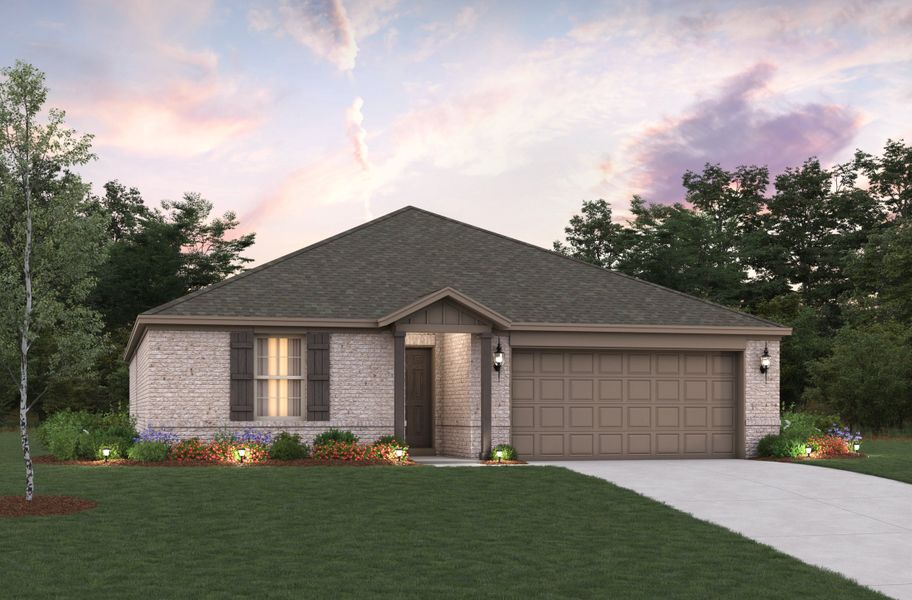 Representative exterior photo of a completed home built from the Sierra by Beazer Homes in Whitewing Trails, Princeton, TX (Image 2). Representative exterior photo of a completed home built from the Sierra by Beazer Homes in Whitewing Trails, Princeton, TX (Image 2).