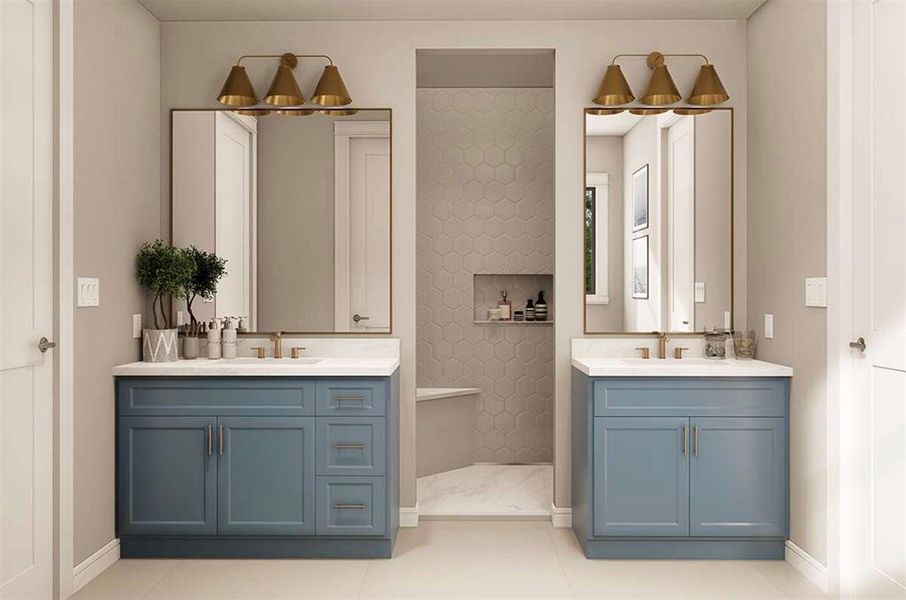 Furnished interior view inside a new home in Oak Water Ranch, Granbury (Image 10). Furnished interior view inside a new home in Oak Water Ranch, Granbury (Image 10).