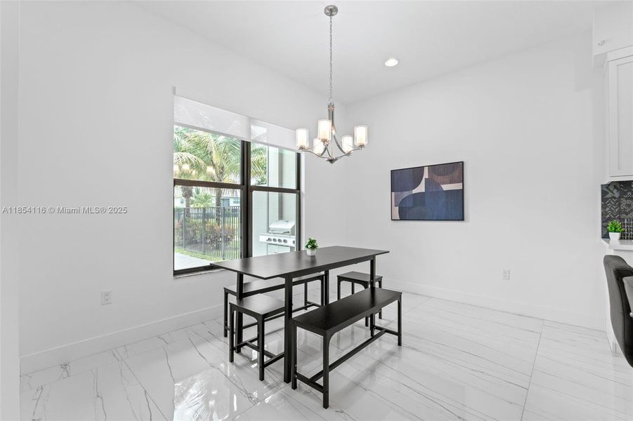 Furnished interior view inside a new home in , Boca Raton (Image 3).