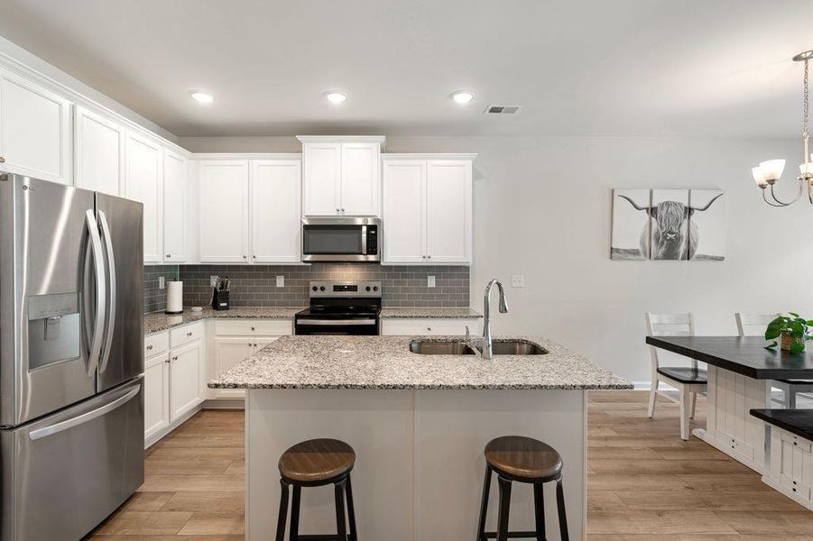 Furnished interior view inside a new home in , Hoschton (Image 11).