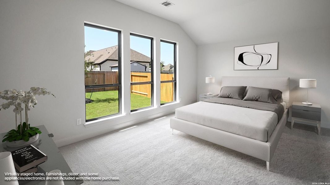 Furnished interior view inside a new home in Meadows of Mill Creek, Seguin (Image 13).