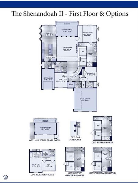 The Shenandoah II Floorplan Options