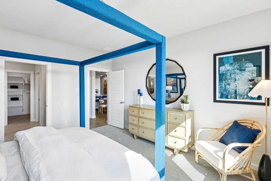 Primary Suite in a Nicholson Ranch Magnolia Model Home in Lavon TX by Trophy Signature Homes