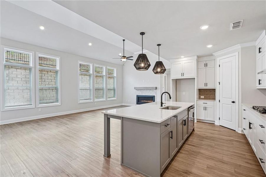Furnished interior view inside a new home in Promenade at Sawnee Village, Cumming (Image 7).