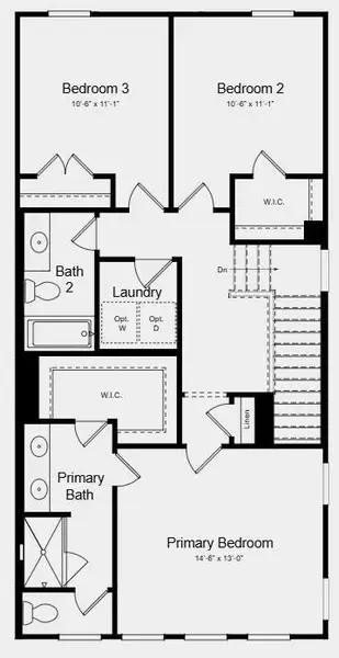 2D floor plan layout of this home in Alder Creek, Cumming, GA (Image 4).