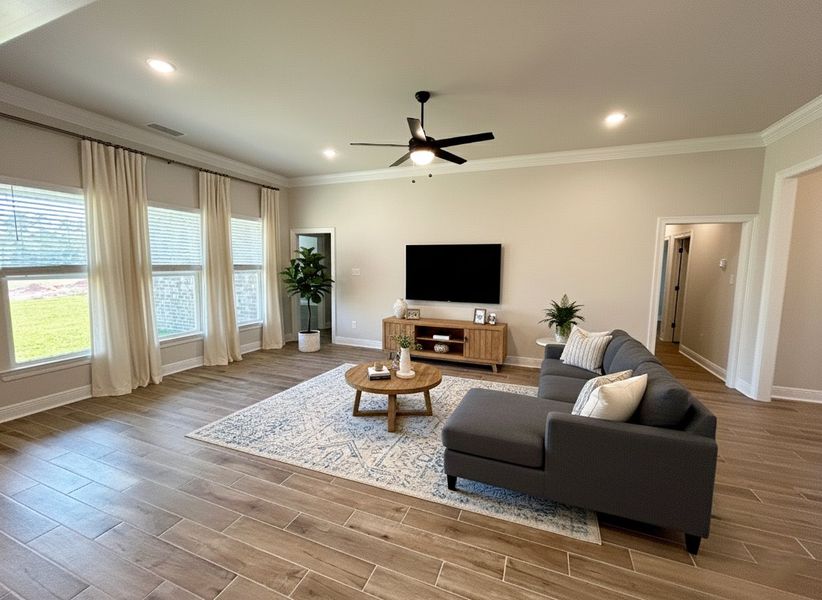 Furnished interior view inside a new home in Natureview, Freeport (Image 5).