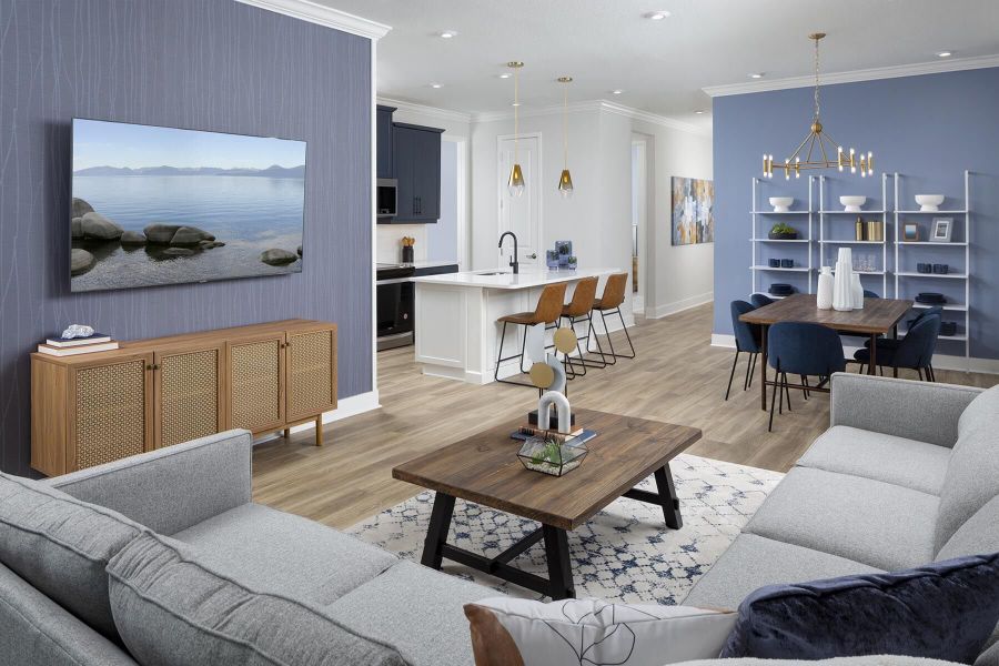 Representative furnished interior of a home built from the Egmont by Mattamy Homes in Sanderling, Palmetto (Image 8).