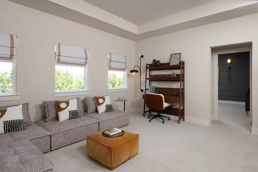 Representative furnished interior of a home built from the Graham by Ashton Woods in The Trails at Carmel, Pflugerville (Image 10). Representative furnished interior of a home built from the Graham by Ashton Woods in The Trails at Carmel, Pflugerville (Image 10).