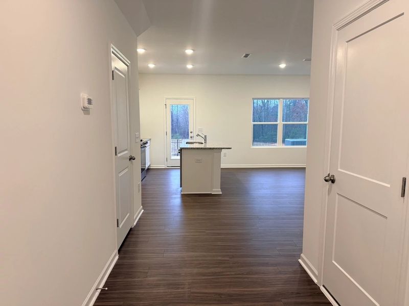 Foyer - An entry with sleek tones and flair. Foyer - An entry with sleek tones and flair.