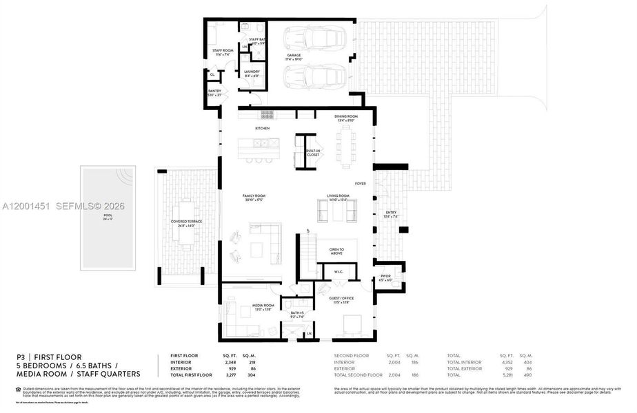 2D floor plan layout of this home in , Weston, FL (Image 5).