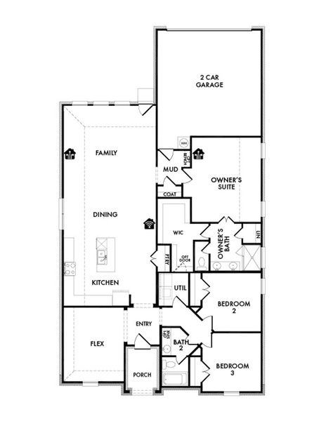 2D floor plan layout for the Salinas by Impression Homes in Redden Farms, Midlothian, TX (Image 3). 2D floor plan layout for the Salinas by Impression Homes in Redden Farms, Midlothian, TX (Image 3).