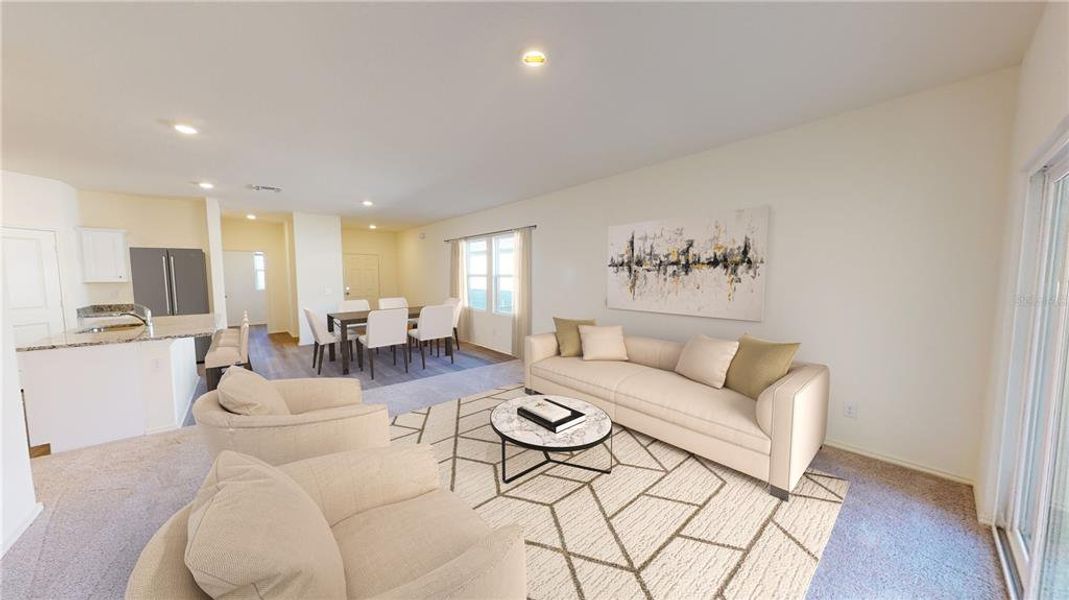 Furnished interior view inside a new home in Vista Walk, Dade City (Image 4).
