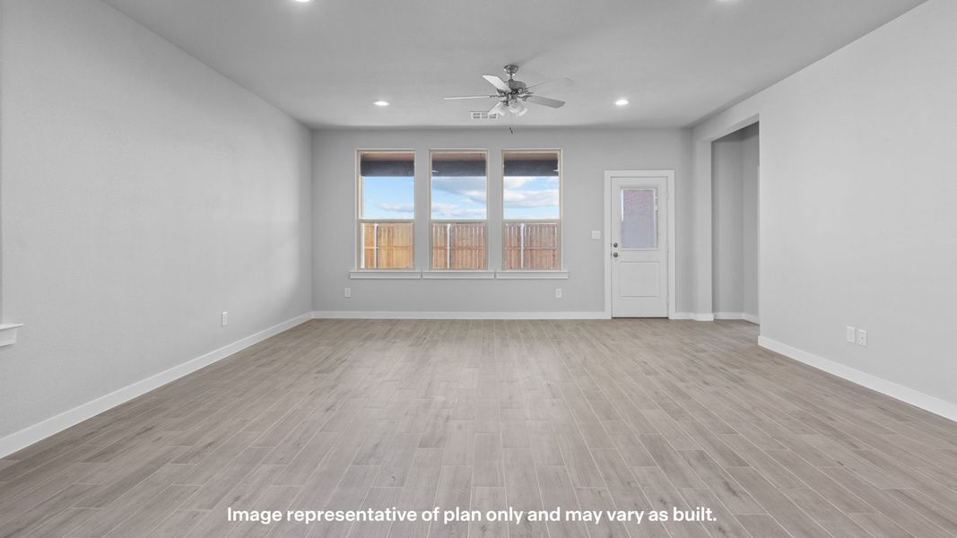 Representative unfurnished interior of a home built from the Live Oak by D.R. Horton in Homestead at Parks Bell Ranch, Odessa (Image 17). Representative unfurnished interior of a home built from the Live Oak by D.R. Horton in Homestead at Parks Bell Ranch, Odessa (Image 17).
